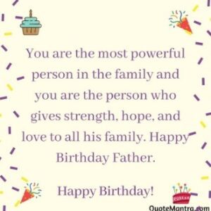 Happy Birthday Father wishes