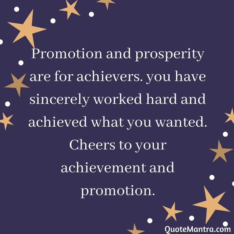 Promotion Wishes