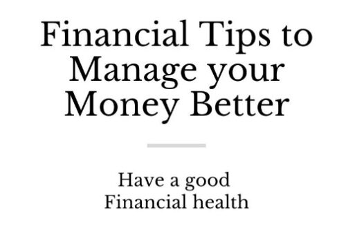 Financial tips, money