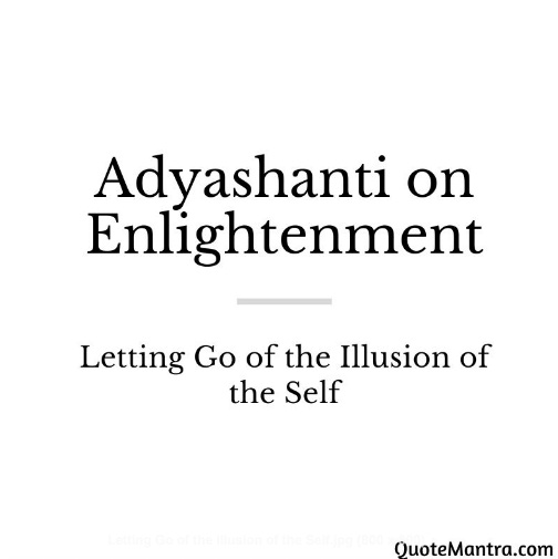 Letting Go Adyashanti