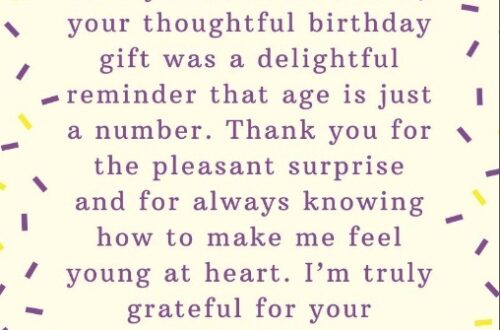 Thank You Message For Birthday Gift