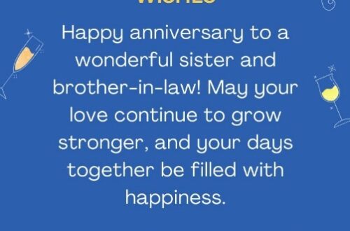 Anniversary Wishes for sister and brother-in-law