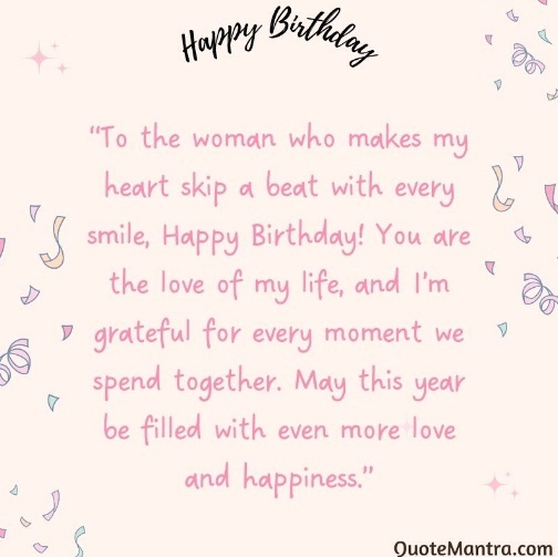 Romantic Birthday Wishes for Girlfriend - QuoteMantra