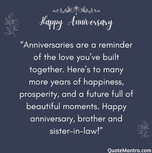 Anniversary Wishes for Brother