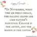 November Quotes