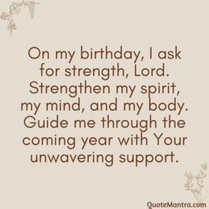 Birthday Prayers for Myself