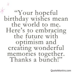 Birthday Wishes Reply Messages