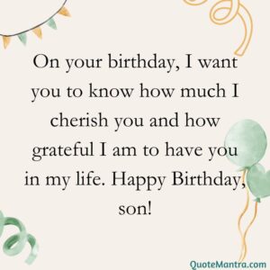 Birthday Wishes for Son