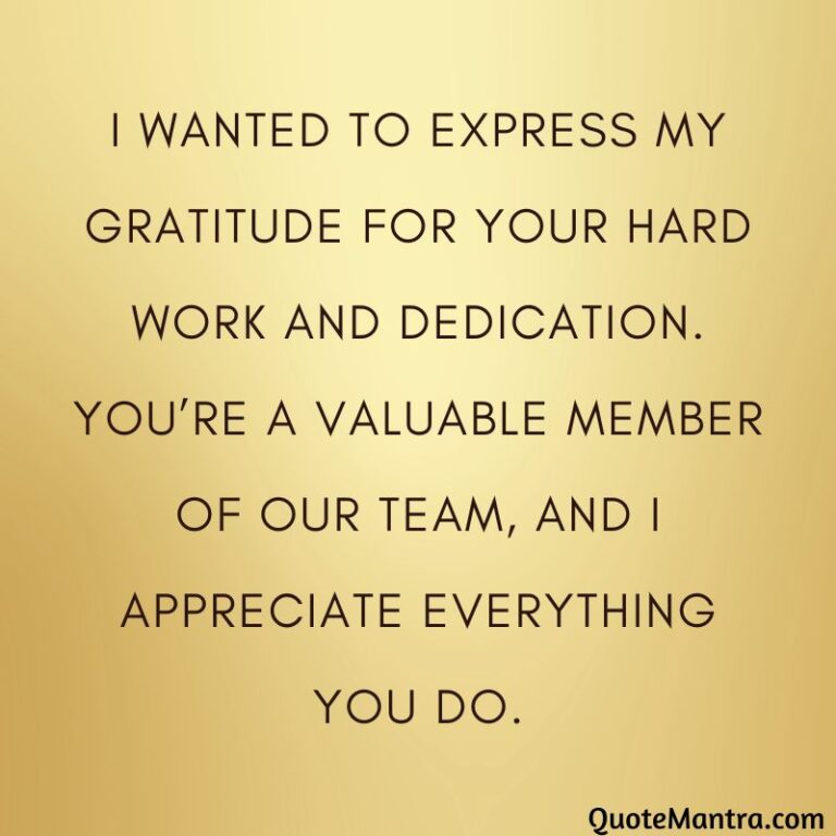 Thank You Message for Colleagues - QuoteMantra