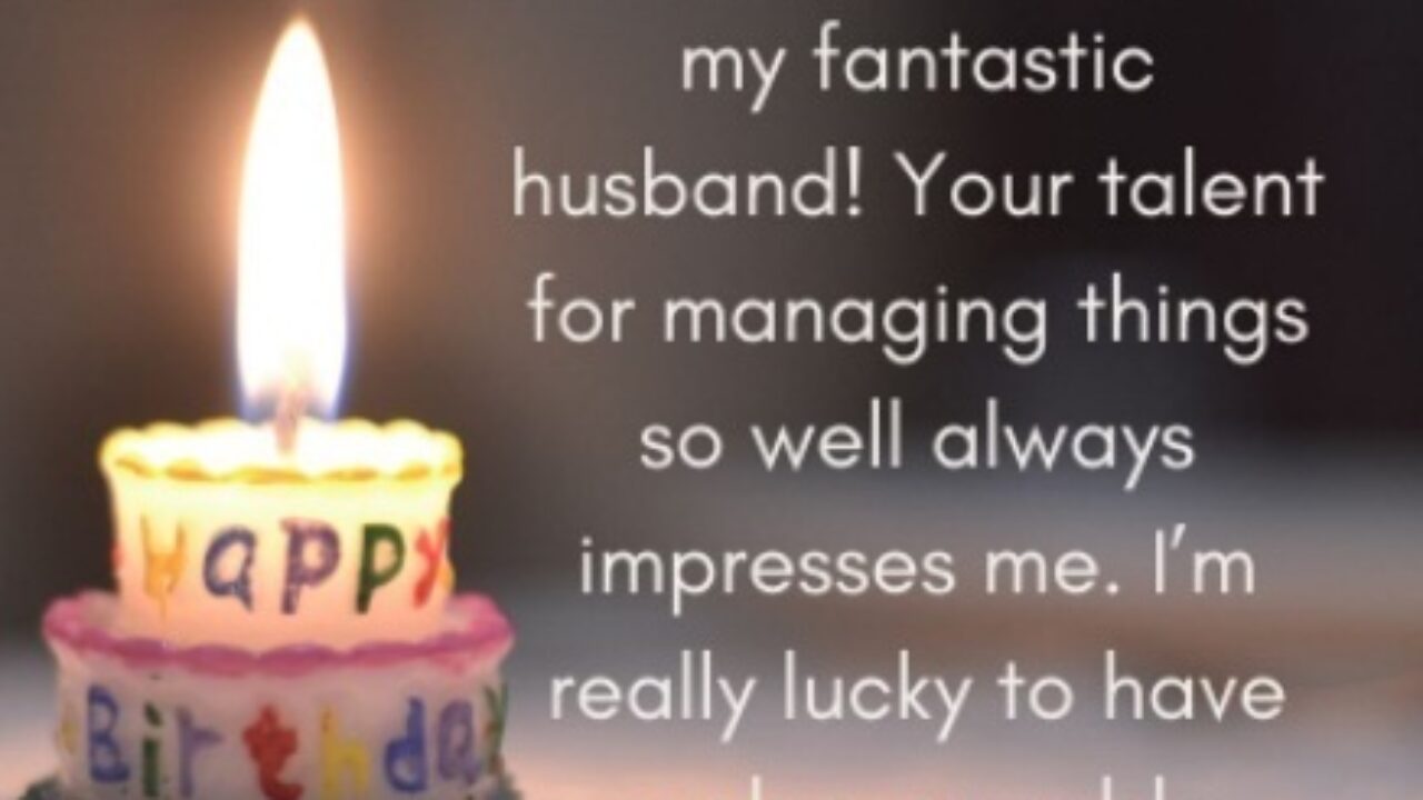 Free Printable Happy Birthday Quotes for Husband, image size:1280x720