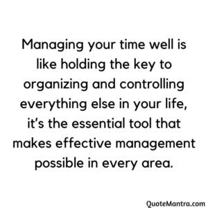 Time Management Quotes