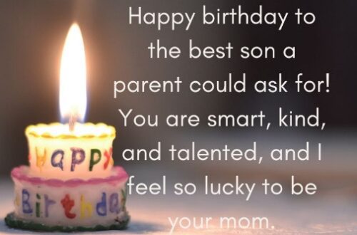 Birthday Message for Son