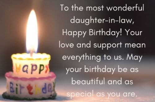 Birthday Wishes for Daughter in law