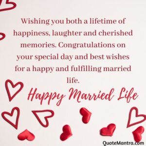 Happy Married Life Wishes