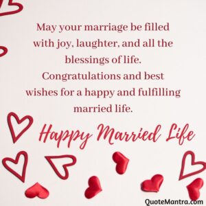 Happy Married Life Wishes