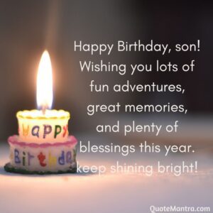 Birthday Message for Son