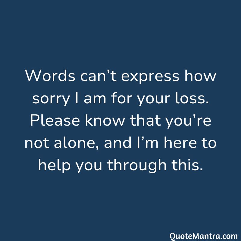 Sympathy Message - QuoteMantra