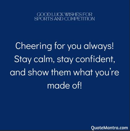 Good Luck Wishes for Sports